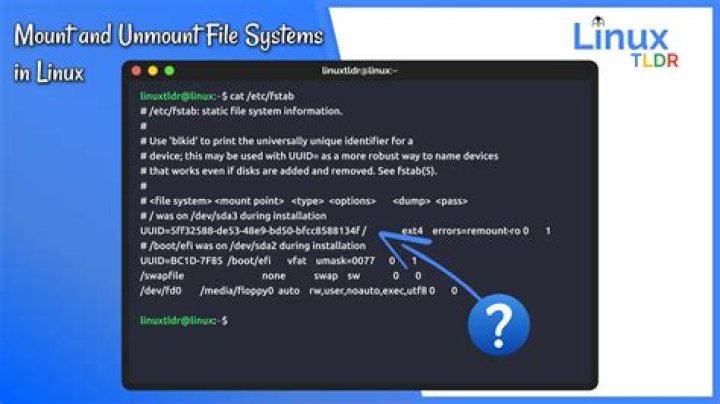 Linux filesystem: mount point vs folder?