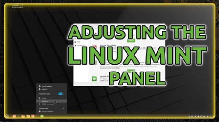 Linux Mint panel management