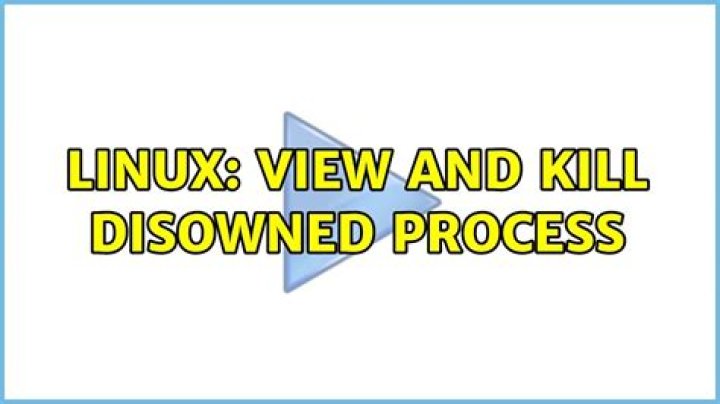 Linux: View and kill disowned process