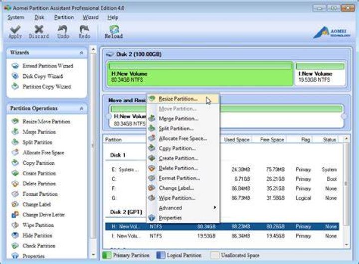 Live resize of a GPT partition on Linux