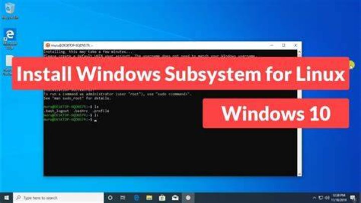 Logging in/out of Windows Subsystem for Linux
