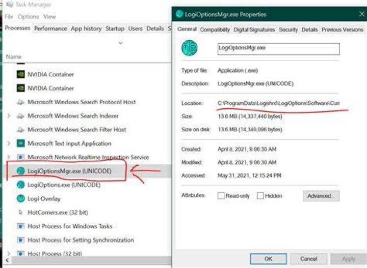 Logitech Options not saving preferences