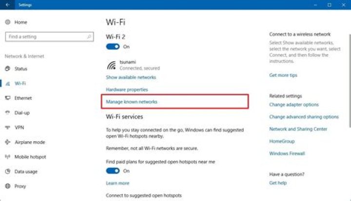 Manage Wireless Networks