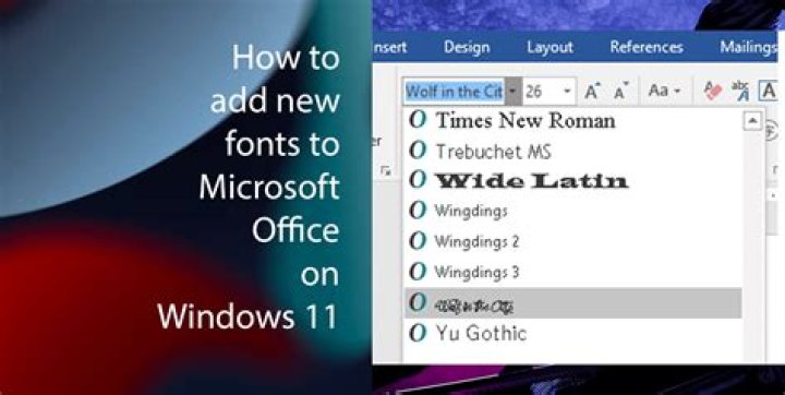 Math script font in Microsoft Office
