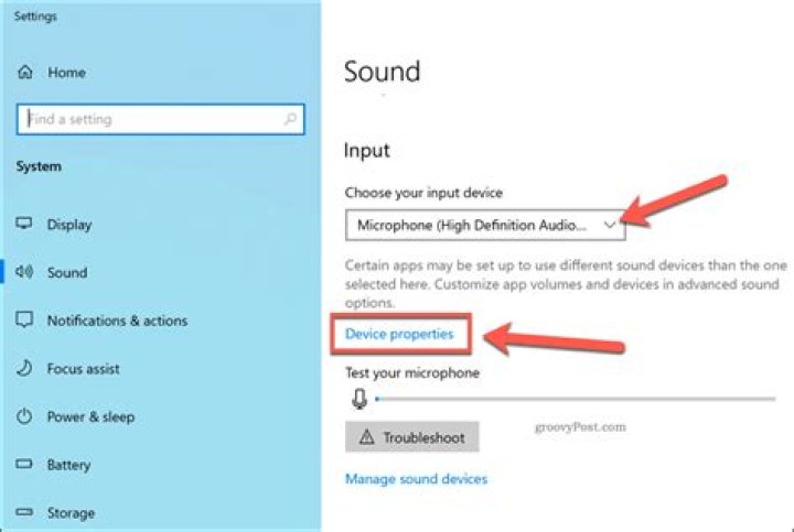Microphone properties