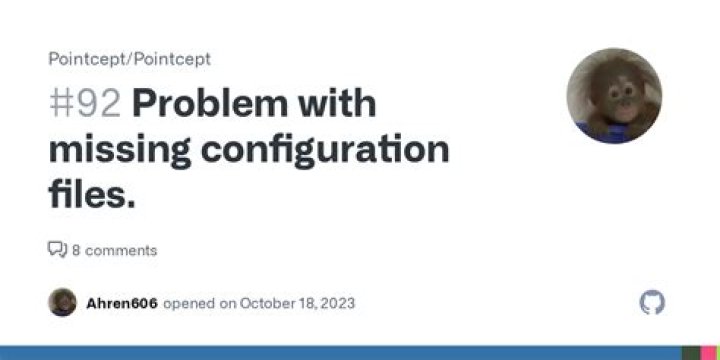 Missing Configuration