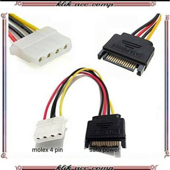 molex 4pin male to 15pin SATA power cable