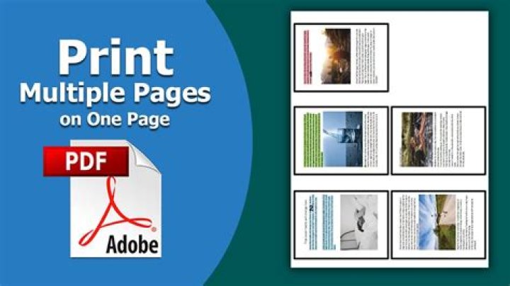 Multipage PDF printed as a booklet