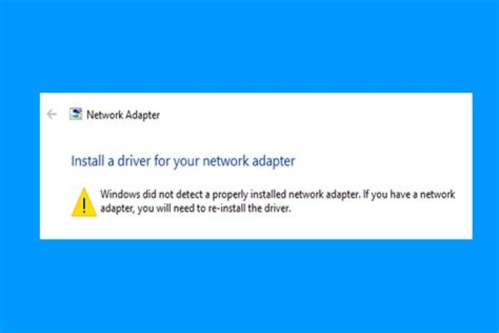 Network Adapter Error