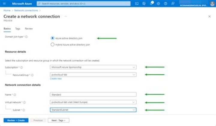 Network connection name