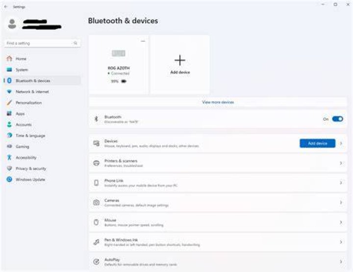 No bluetooth Control panel