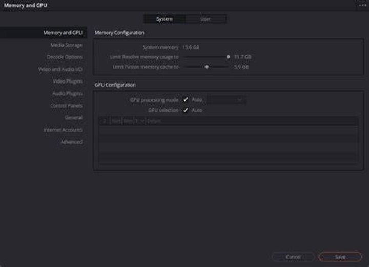 No GPU detected inside DaVinci Resolve 17