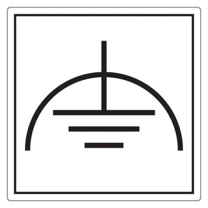 Noiseless (clean) earth (ground) symbol