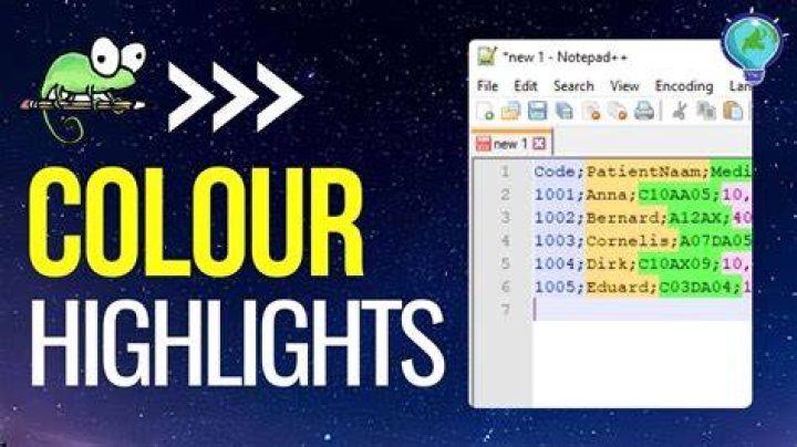 notepad++ highlight colours