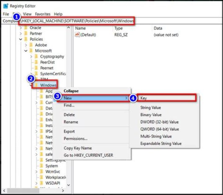 OneDrive in Registry Editor