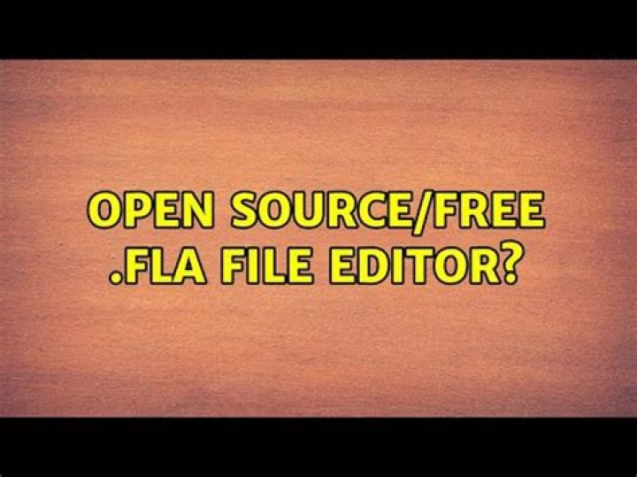 Open source/free .fla file editor? [closed]