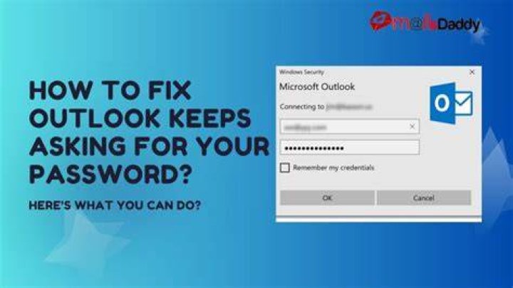 Outlook profile keeps asking for password but 2FA doesn't appear