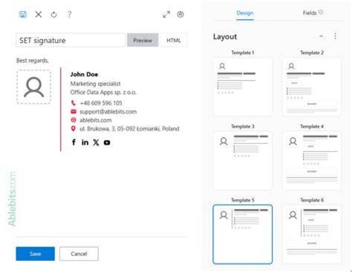Outlook Signatures for Plain Text and HTML
