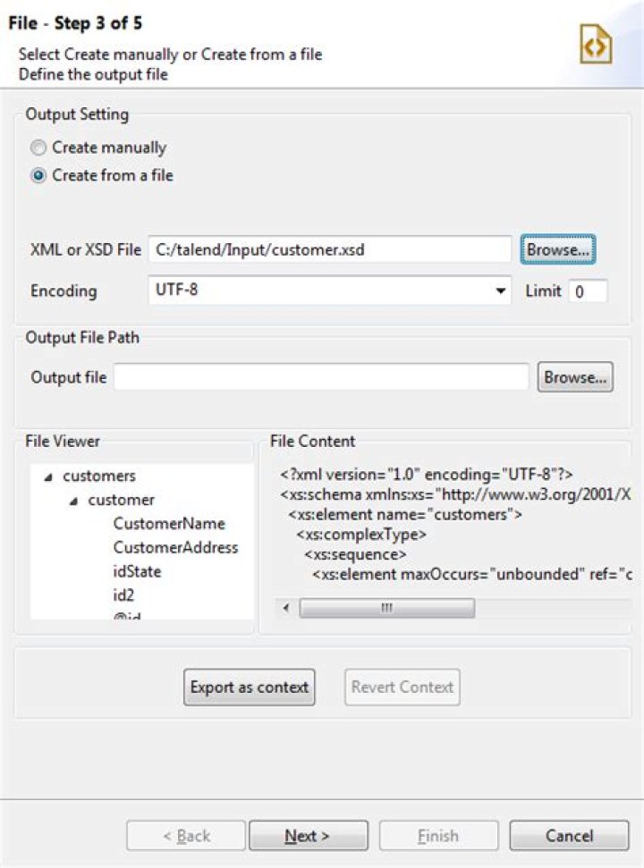 Output file screenshot