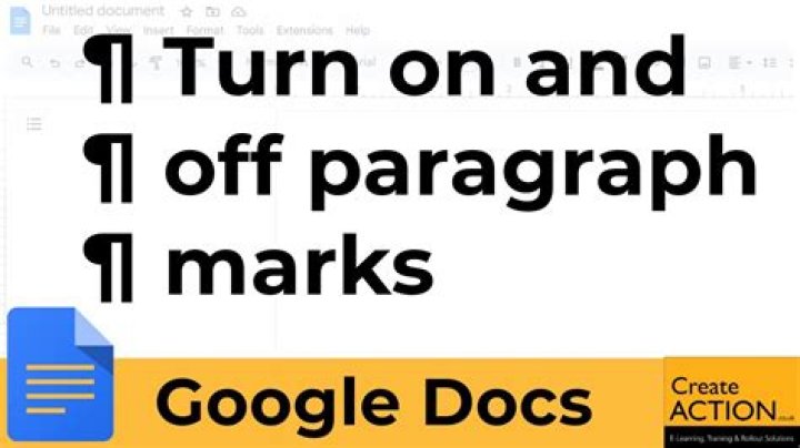Paragraph marks