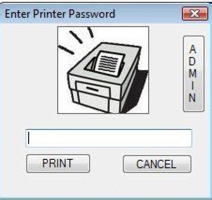 Password protect a printer in the network?