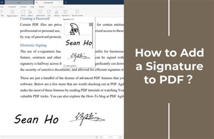 PDF signature dialogue