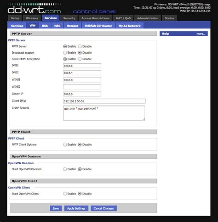 Periodically reboot dd-wrt