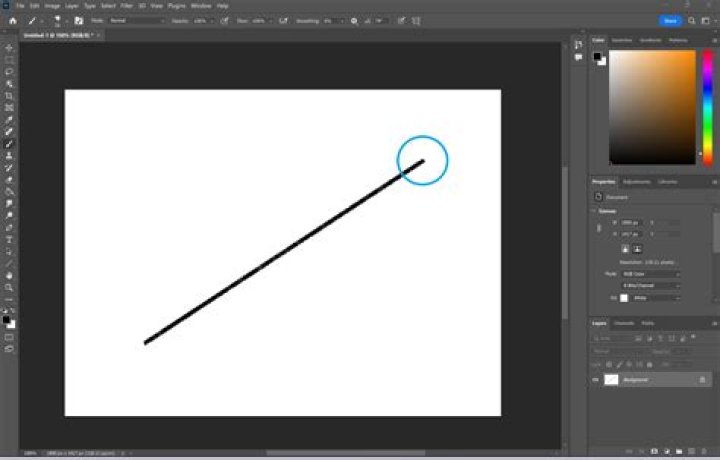 Photoshop drawing line incorrectly