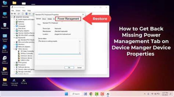 Power Management tab