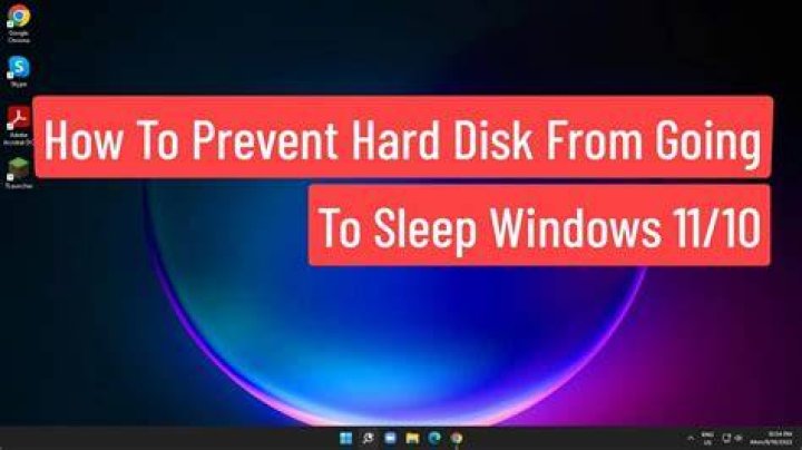 Prevent external hard drive from sleeping Windows 10
