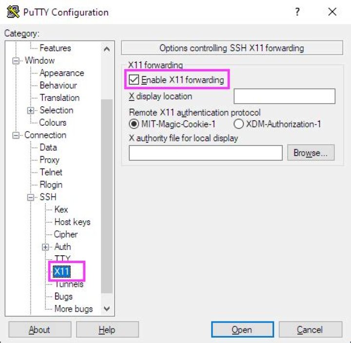 Problems with X11 forwarding