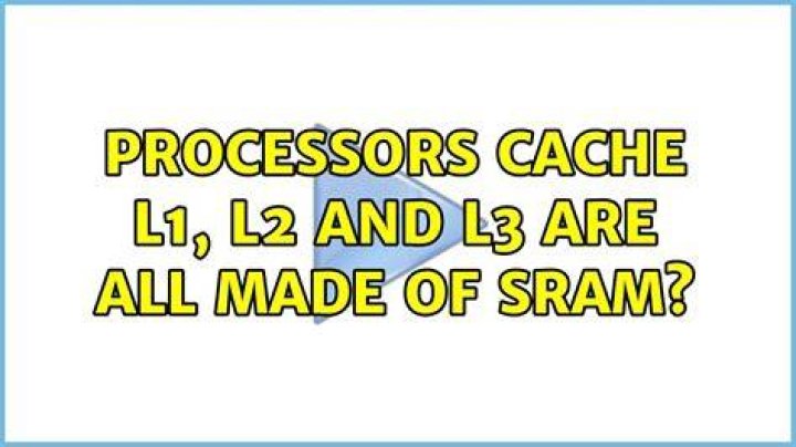 Processors cache L1, L2 and L3 are all made of SRAM?