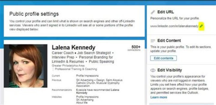Public profile, customize