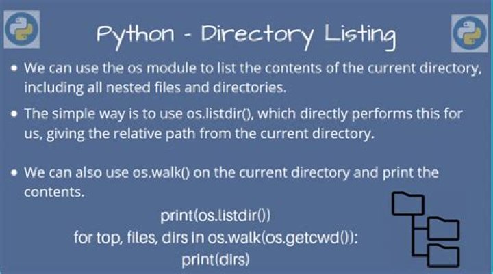 Python directory listing