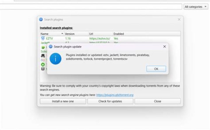 qBittorrent search plugins