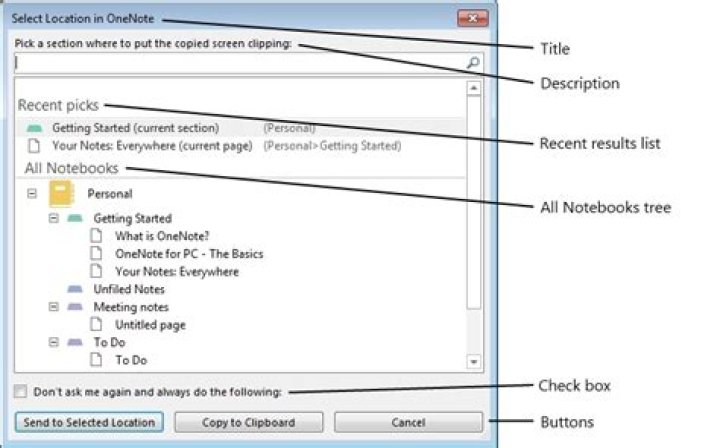 Quick Filing Dialog (screenshot)
