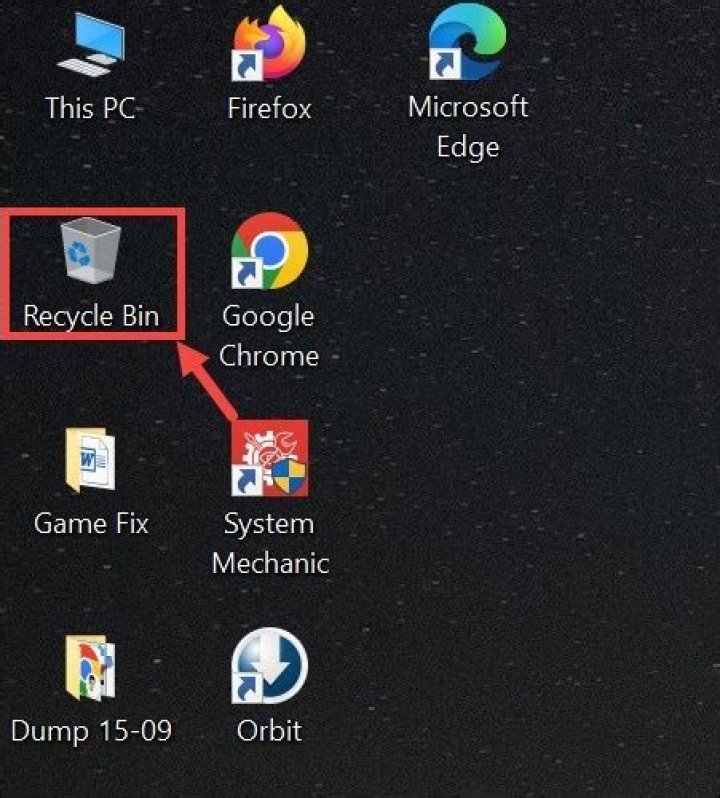 Recycle bin in your computer