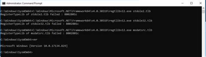 Registering of any tlb file does not seem to be well