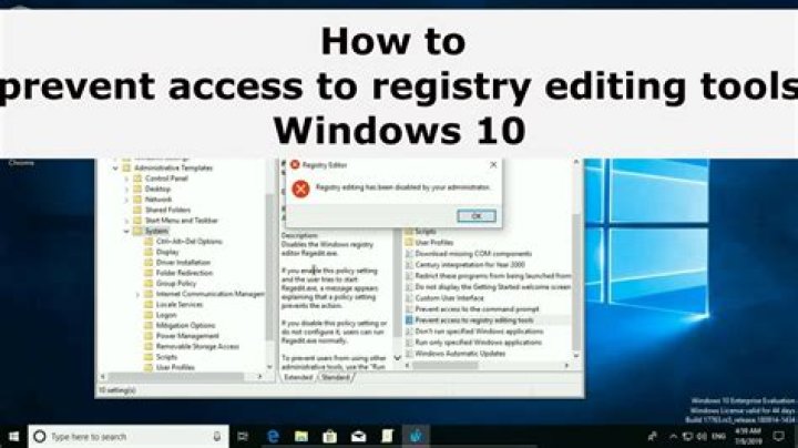 Registry editing