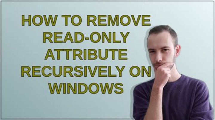 Remove read-only attribute from folder after Windows reinstall