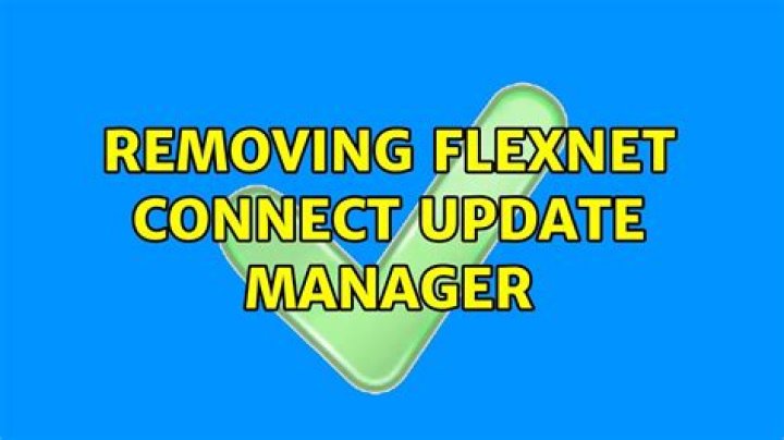 Removing FLEXnet Connect Update Manager