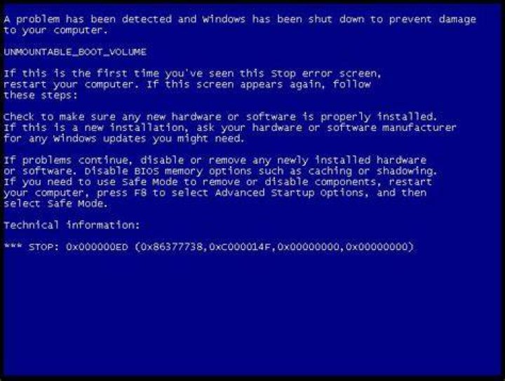 Repair Windows XP installation (0x000000ED and 0x0000007B)