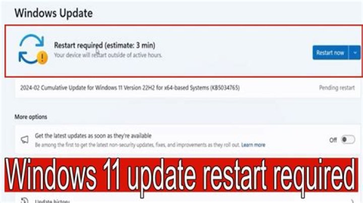 Restart is needed