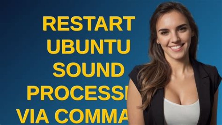 Restart Ubuntu sound processes via command line