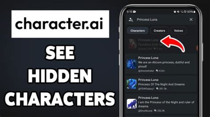Reveal hidden characters