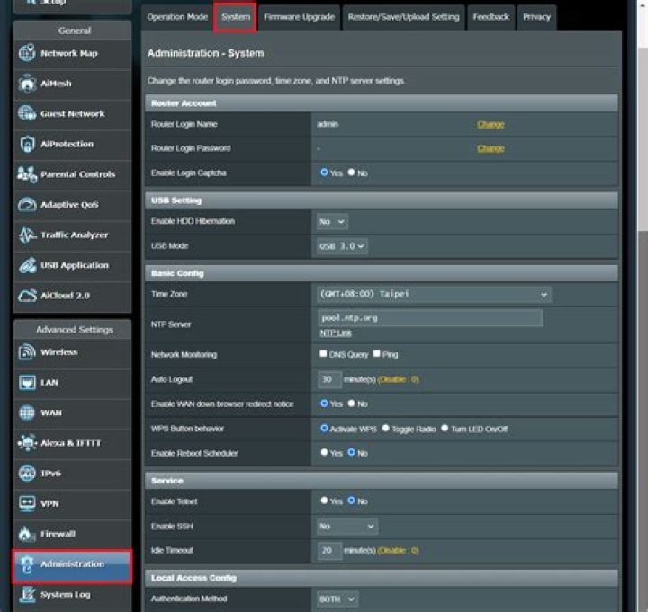 Router Settings