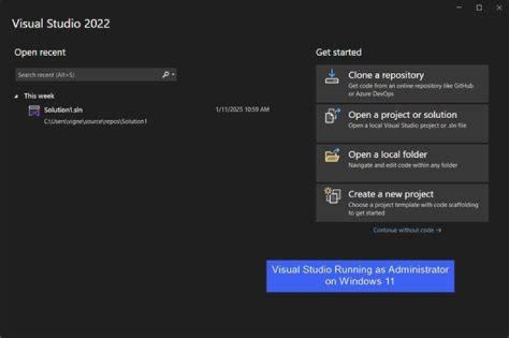 Running as Admin