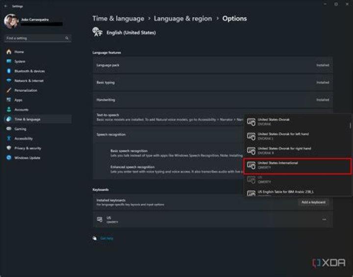 screencap of adding the keyboard shortcut