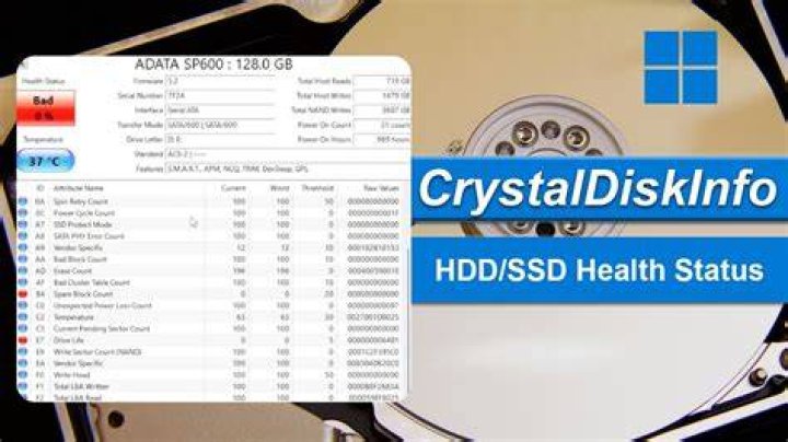 Screenshot from CrystalDiskInfo showing "Health status: Caution", with warning for "Current Pending Sector Count: 3" and "Uncorrectable Sector Count: 2"