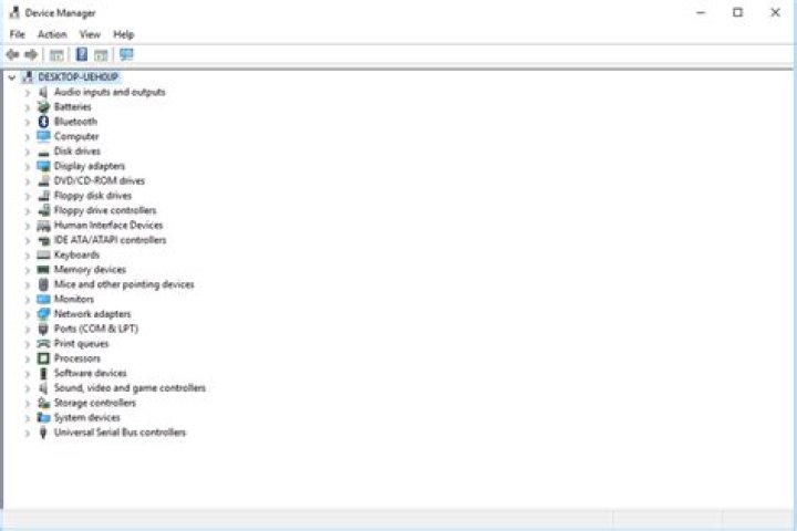Screenshot of Device Manager